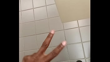 Preview 4 of Walsall Slag - Stroking inside the library bathroom 6
