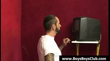 Preview 1 of Bashab Months - Big muscled black gay boys humiliate white twinks hardcore 29