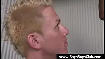 Preview 2 of Slim Giral - Big muscled black gay boys humiliate white twinks hardcore 24