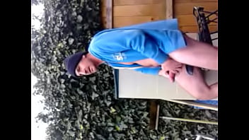 Preview 2 of Busty Sex Japanese - cumming sitting on bike in the garden again