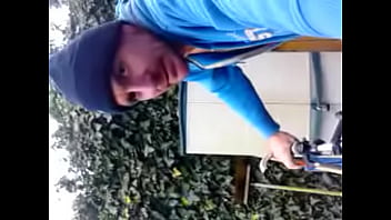 Preview 1 of Busty Sex Japanese - cumming sitting on bike in the garden again
