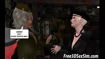 Preview 4 of Paiful Defloration - Foxy gagged 3D cartoon babe getting fucked hard
