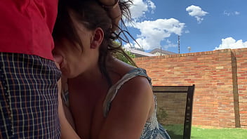 Preview 2 of Sabrna Sabrok - I was sitting outside with my friends and he asked his wife to give me a blowjob