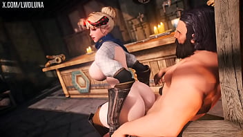 Preview 3 of Xxx Cg Hd Video - Skyrim cute blonde demon gets fucked
