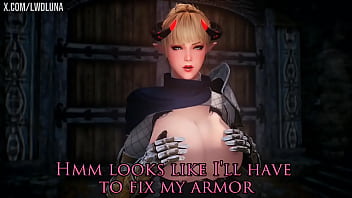 Preview 1 of Xxx Cg Hd Video - Skyrim cute blonde demon gets fucked