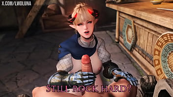 Preview 4 of Xxx Cg Hd Video - Skyrim cute blonde demon gets fucked