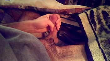 Preview 1 of Rubbing Clit With Nipple - jerking off my cock