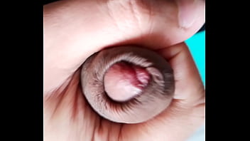 Preview 4 of Hot Techar Fat Aunty Xnxx - Slowly stroking my uncut cock,  closeup. February 29,  2024.