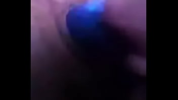 Preview 2 of S O N - Hairy pussy masturbating with a flashlight