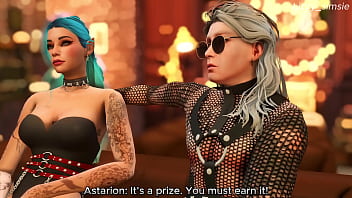 Preview 2 of Download Crazier - Rockstar Astarion and Halsin double penetrate horny Tav - sims 3 - Baldur&#039_s gate III - 3D animation