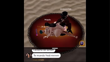 Preview 3 of Mum Big Tits - Mahaly48 Puta Celebrando su luna de miel (Imvu)