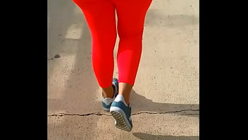 Preview 2 of Bare Foot Nylon Foot - Woman in leggings