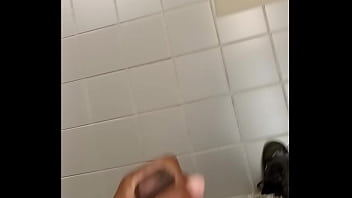 Preview 1 of Sunny Leone Hindi Chudai Film - Stroking in the Library bathroom two