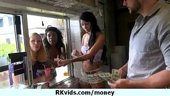 Preview 1 of Pick Up For Celebrity Agent - Desperate teen naked in public and fucks to pay rent