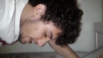 Preview 4 of My Mom Saw My Cock In Bath - Casal gay se pegando loucamente
