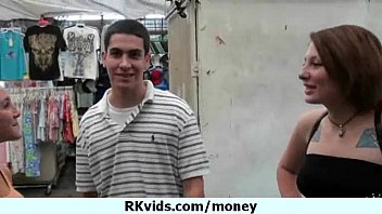 Preview 3 of Big Boost Tits - Hooker gets payed and tape for sex 24