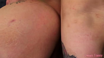 Preview 4 of Anal Creampie Ggg - Guy Eats Amanda Ferraz Tasty Trans Ass Before Shoving His Dick in It
