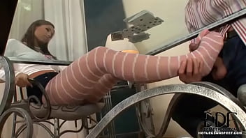 Preview 2 of Anemial And Sexy And Girl - Sweet Satin Feet
