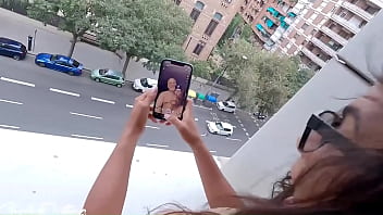 Preview 1 of Tren Indian - SEX ON THE WINDOW LOOKING THE STREET - SHEILA ORTEGA