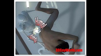 Preview 4 of Semen Omelette - MARIO 3010 Android to Service Human: 3D Gay Animated Comics