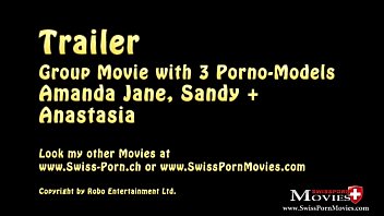 Preview 1 of Litel Girl Hot Sex Nab Dog - 3 geile Ladies laden 4 G&auml_ste zur Fickparty - SPM AmandaSandyAnastasiaTR66