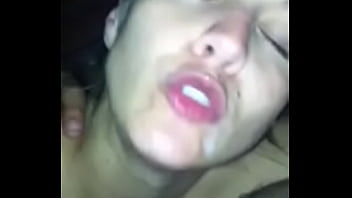 Preview 3 of Wwwsunny Video Xxxcom - blonde ex taking cumshot to face after amazing blowjob