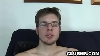 Preview 2 of Pulled Condom Off - Two horny amateur hunks tugging on their cocks
