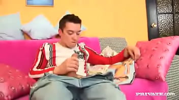 Preview 1 of Enema Amatuer Please - Sexy Teen Irina Bruni Sucks Dick and Receives an Anal Creampie