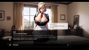 Preview 2 of Lila Ley Anal - [Erotic Story] Sexy With Obedient Big Tits Blonde Maid Anya | AI Sexting RolePlay