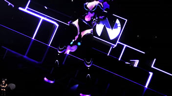 Preview 2 of Smooth Gay Man - Purple heart hyperdimension neptunia mmd baam