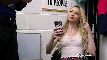 Preview 1 of Sex Movies Sleeping Night - Mall cop records her sucking his dick on his small camera