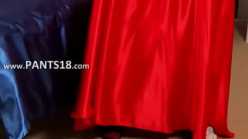 Preview 1 of Nude Budi - Do you love this red stocking ultra hot