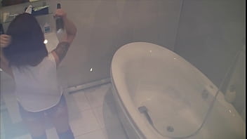 Preview 1 of Hd Video Asian Xnxxx - Spying on stepdaughter Scarlett toying in bath