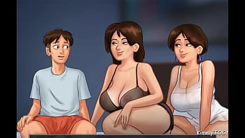 Preview 1 of Www Xxx Bengali Videos Com - Summertime Saga - Threesome with step-sis and Horny MILF