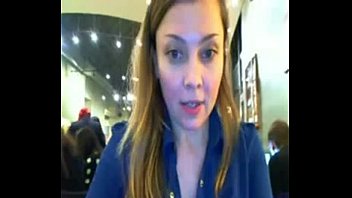 Preview 2 of 7xkp7yr 2r - Cam Model Strips And Flashes In Very Crowded Cafe on  Webcam