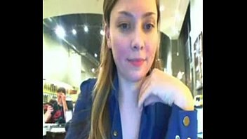 Preview 3 of 7xkp7yr 2r - Cam Model Strips And Flashes In Very Crowded Cafe on  Webcam