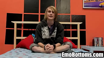 Preview 2 of Sax Dise - Emo twink Preston Andrews gets naked and jerks off