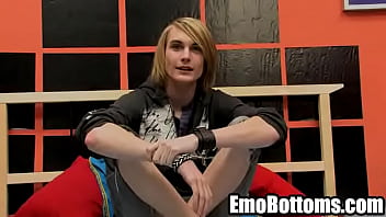 Preview 1 of Sax Dise - Emo twink Preston Andrews gets naked and jerks off