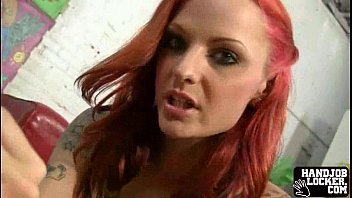 Preview 4 of Man Touch The Girl Boobs - Tattooed handjob slut