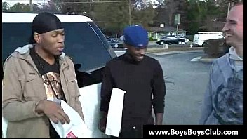 Preview 2 of Sexxx Af - Big muscled black gay boys humiliate white twinks hardcore 05