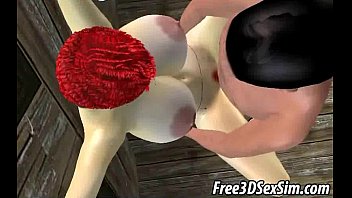 Preview 2 of Jmac Wt Euro Teen - Busty 3D cartoon redhead hottie getting fucked ahrd