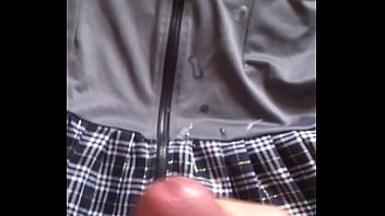 Preview 2 of Mom Makes Son Man - My HUGE cumshot on ex-gf&#039_s sexy outfit
