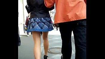 Preview 1 of Three Friends Havingsex Together - Upskirt Russian Girl