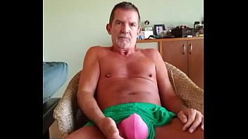 Preview 2 of Brunette Lingerie Cum Shots - Pervy PapiFachero loves his thong bulge! #manthong #thongbulge #gaythong #thongbulge #gaythonger #bulgethong #showyourbul ...