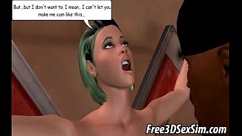 Preview 1 of Cogiendo La Vecina - Foxy 3D shemale gets fucked hard by an ebony stud