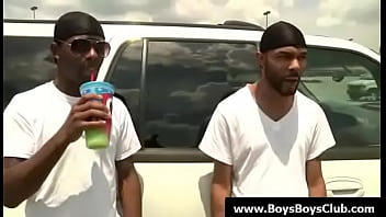 Preview 2 of Mail Porn Movie - Big muscled black gay boys humiliate white twinks hardcore 04