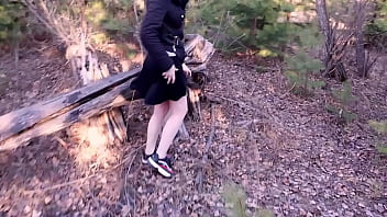 Preview 1 of Blackme Inl Mom - A Man Noticed How I Masturbated In The Forest And Fucked Me!