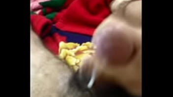 Preview 4 of Sleeping Sisters Food Sex - My 3rd cum for Sara