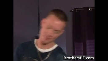 Preview 1 of Blond Small Baby - Brothers sexy boyfriend gets dick sucked gay video