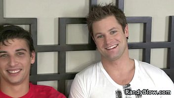 Preview 2 of Virgin Helga - Ashton and Eric fuck and blow job on bed gay porn
